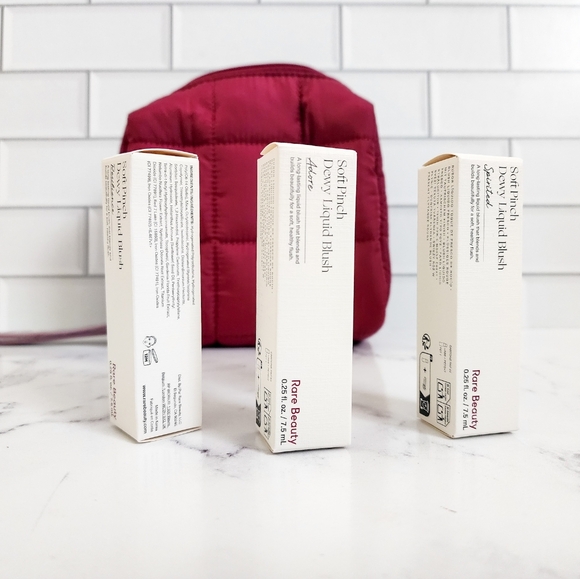 Rare Beauty Puffy Essentials Pouch & Liquid Blush Bundle - Picture 3 of 4